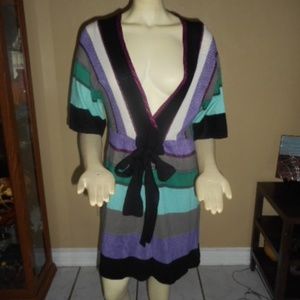Missoni Striped Bow Front Dress Size 42